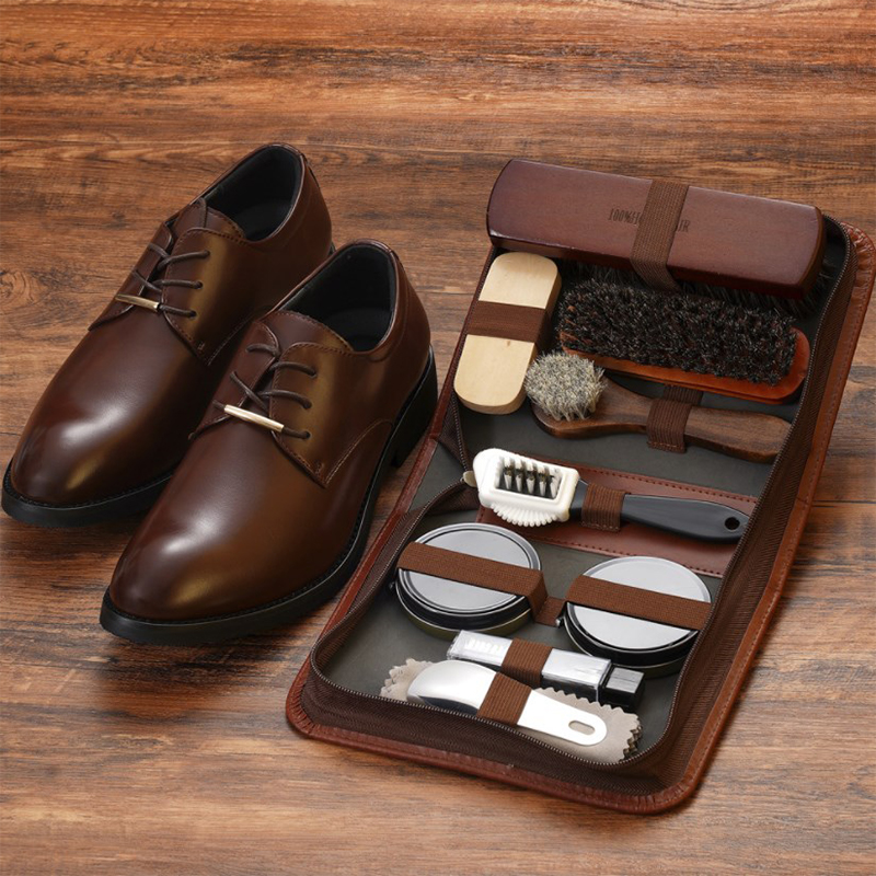 Leatherwork Tool Kit - HorseHair Shoe Brush Set Leather Care