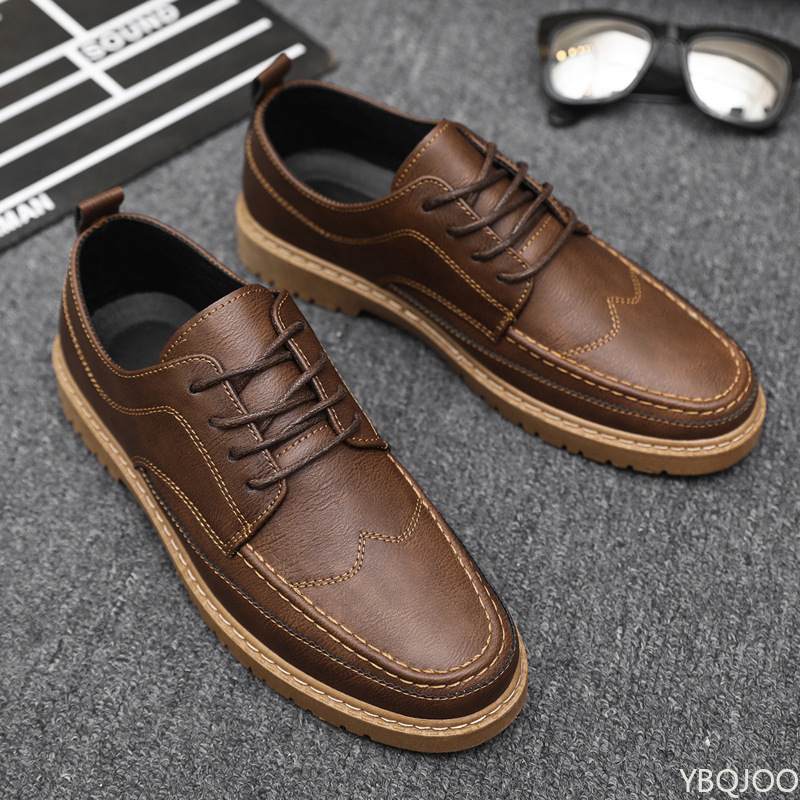 Leatherwork Clamp - Men's Casual Leather Shoes Trendy Summer