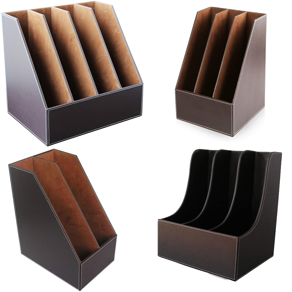 Leather Work Notepad - XRHYY 2/3/4 Slots Simple Houseware Leather