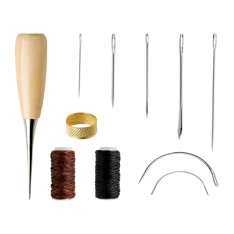 Leatherwork Tool Kit - 10/11Pcs Leather Sewing Kit Leather Craft