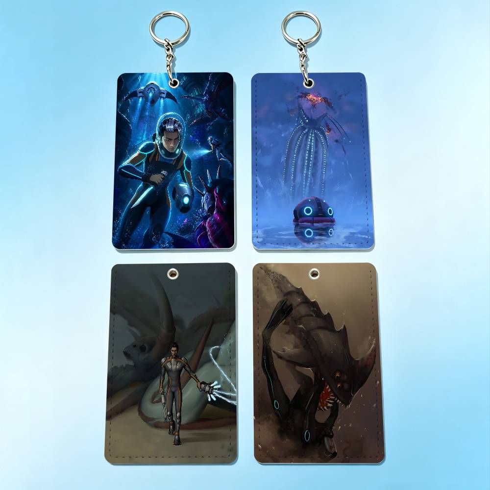 Leather Works - Hot Game S-Subnautica 2 Badge Holder