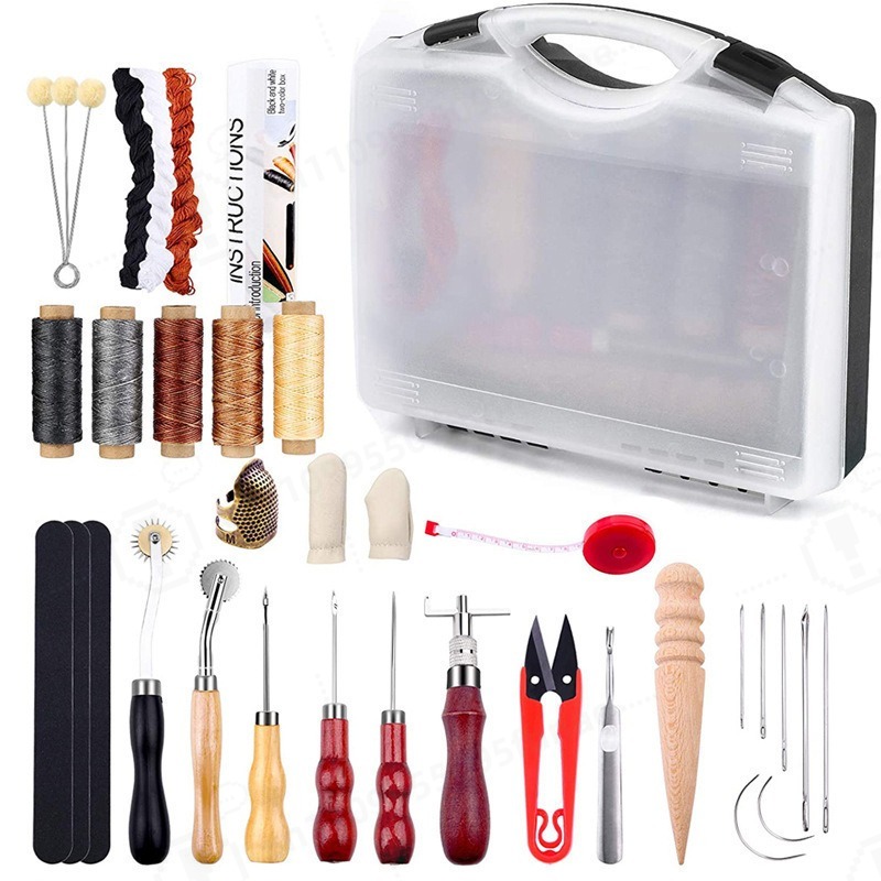 Leatherwork Tool Kit - DIY Leather Craft Hand Sewing Tool