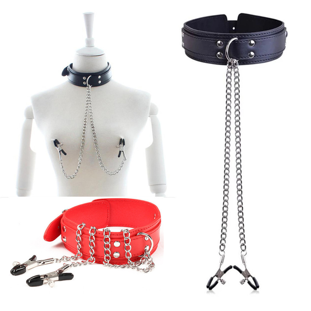 Leatherwork Clamp - BDSM Bondage Restraint Equipment Metal Chain