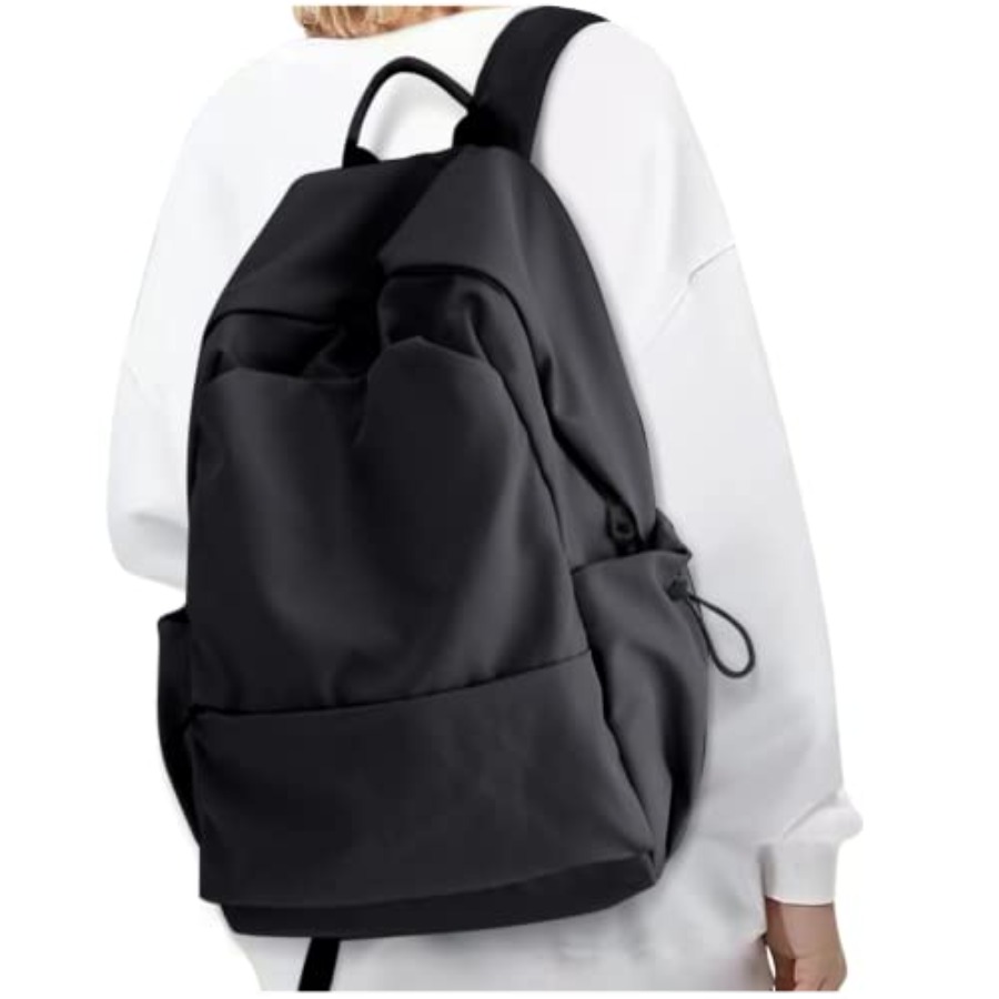 Leather Works - Black Backpack for Women, Small School