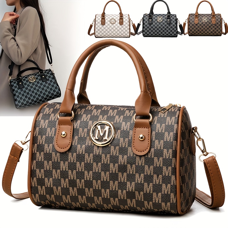 Women Alphabet Shoulder Bag wi - Leatherwork Logo 评论和价格