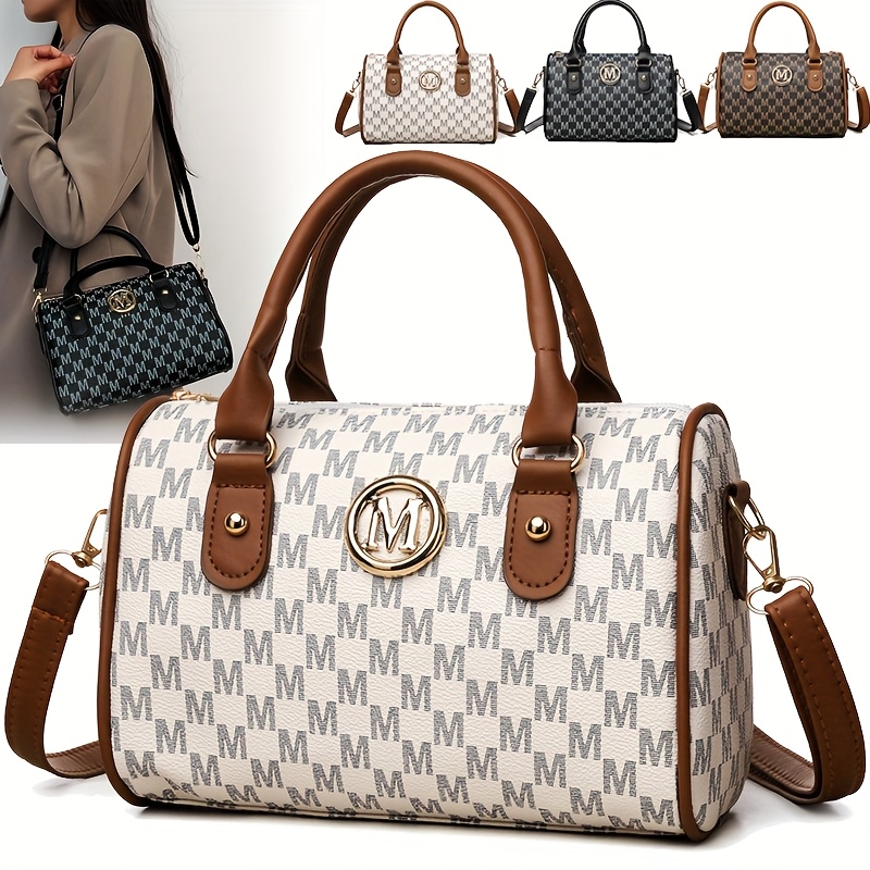 Women Alphabet Shoulder Bag wi - Leatherwork Logo 评论和价格