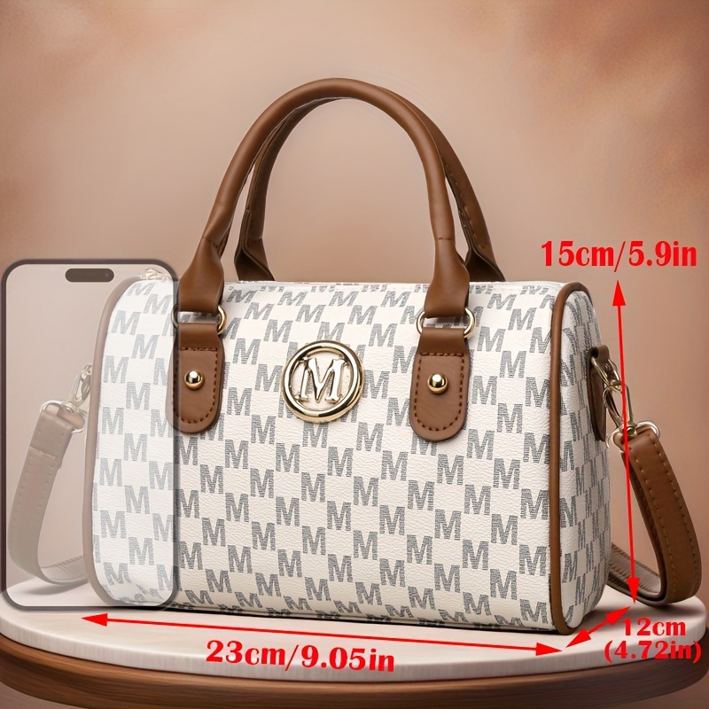 Women Alphabet Shoulder Bag wi - Leatherwork Logo 评论和价格