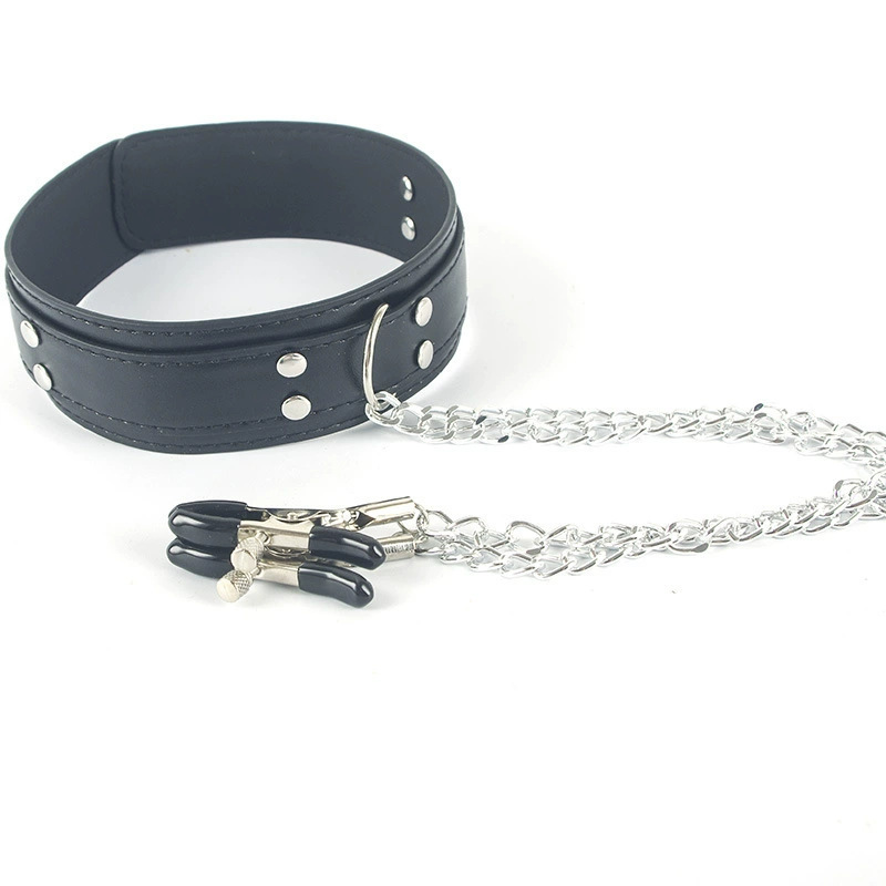 Punk Leather Neck Choker Colla - Leatherwork Clamp 评论和价格