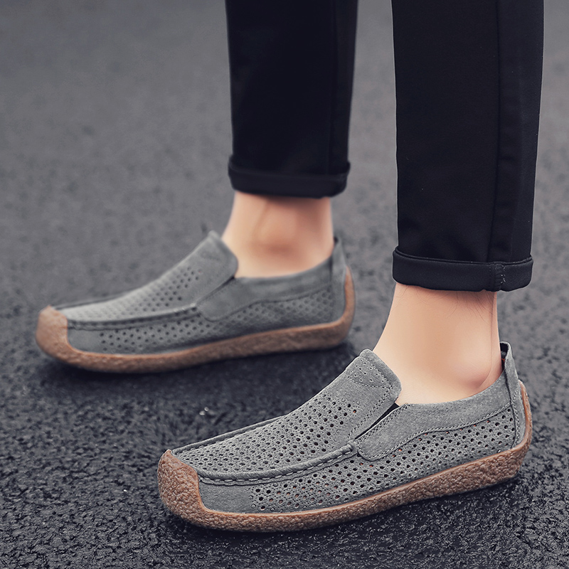 Men Loafers High-quality Slip  - Leather Works 评论和价格