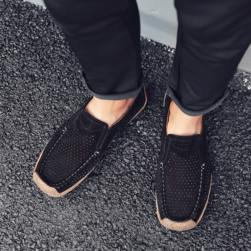 Men Loafers High-quality Slip  - Leather Works 评论和价格