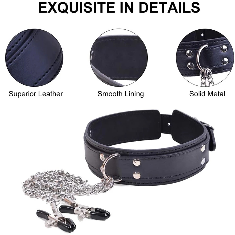 BDSM Bondage Restraint Equipme - Leatherwork Clamp 评论和价格
