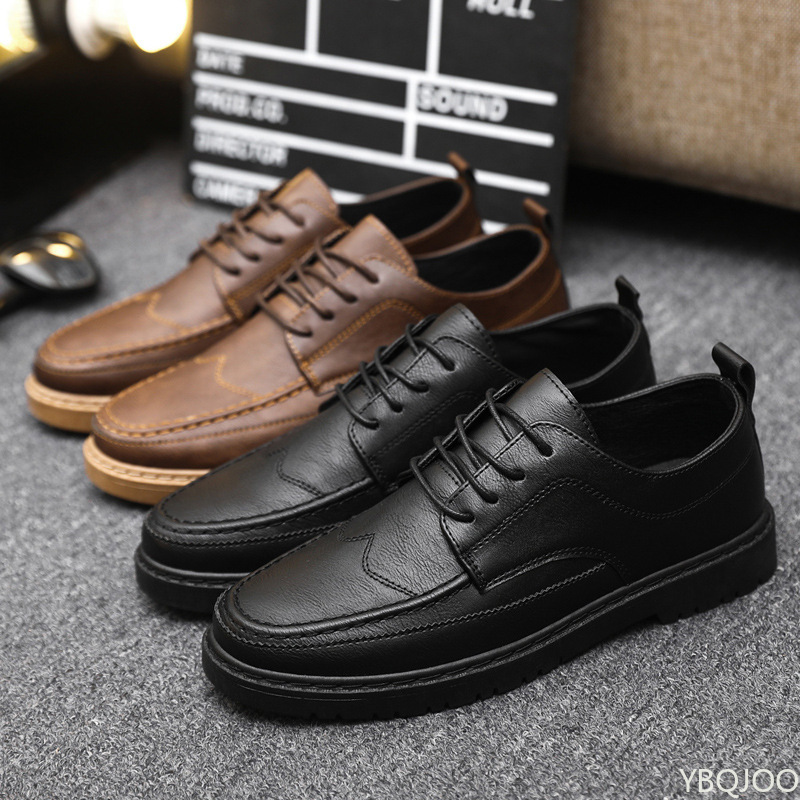 Men's Casual Leather Shoes Tre - Leatherwork Clamp 评论和价格