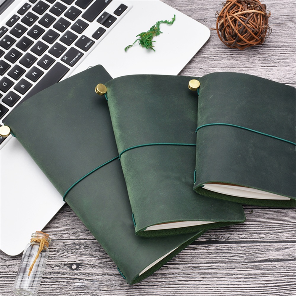 Genuine Leather Traveler Noteb - Leather Work Notepad 评论和价格