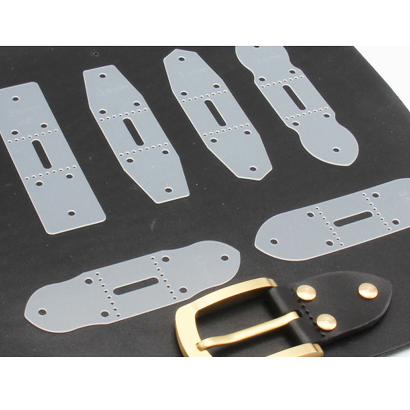 6Pcs/Set PVC Leather Belt Buck - Leatherwork Tool Kit 评论和价格