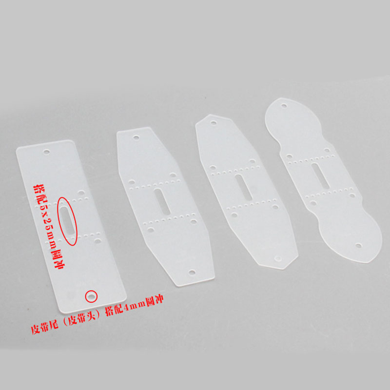 6Pcs/Set PVC Leather Belt Buck - Leatherwork Tool Kit 评论和价格