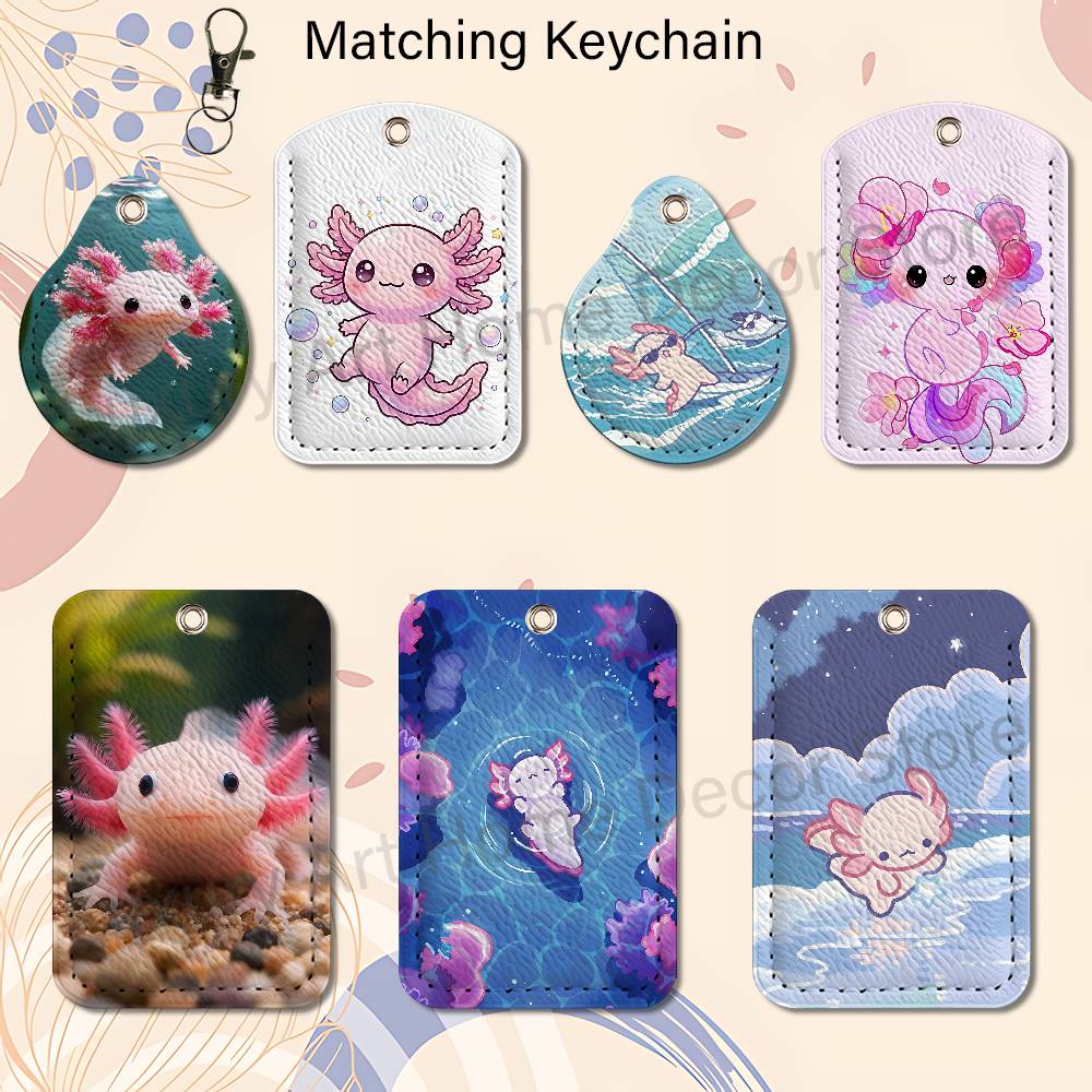 Cute pink A-Axolotl Cartoon Ho - Leather Works 评论和价格