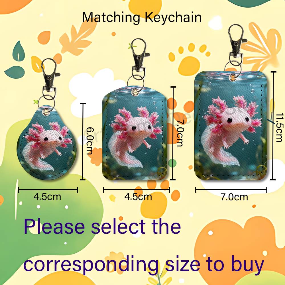 Cute pink A-Axolotl Cartoon Ho - Leather Works 评论和价格
