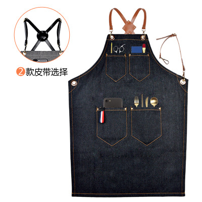 Floral PU Leather Straps Denim - Leatherwork Logo 评论和价格