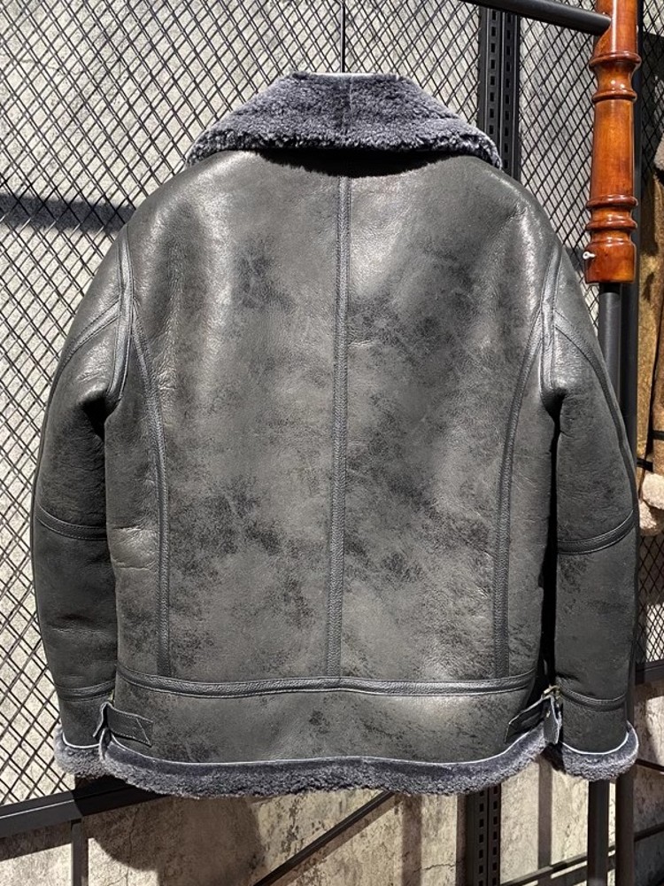 Men Winter Warm Wool Lining Sh - Leather Work Jacket With Hood 评论和价格
