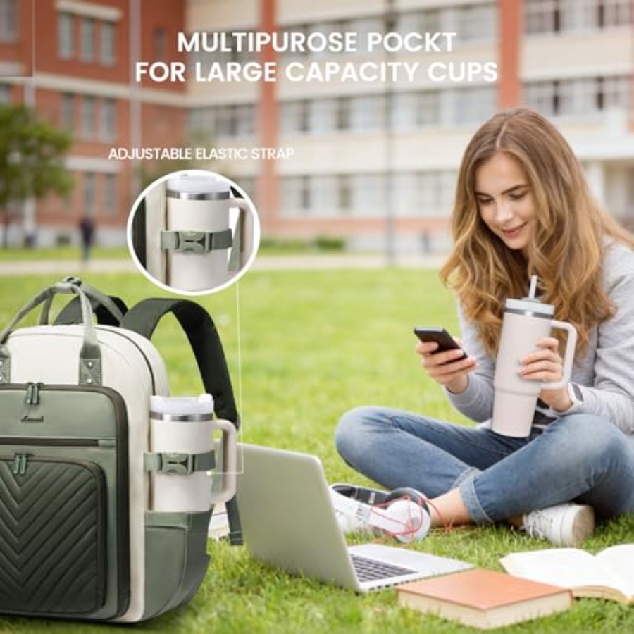 Laptop Backpack for Women, Wat - Leather Works 评论和价格