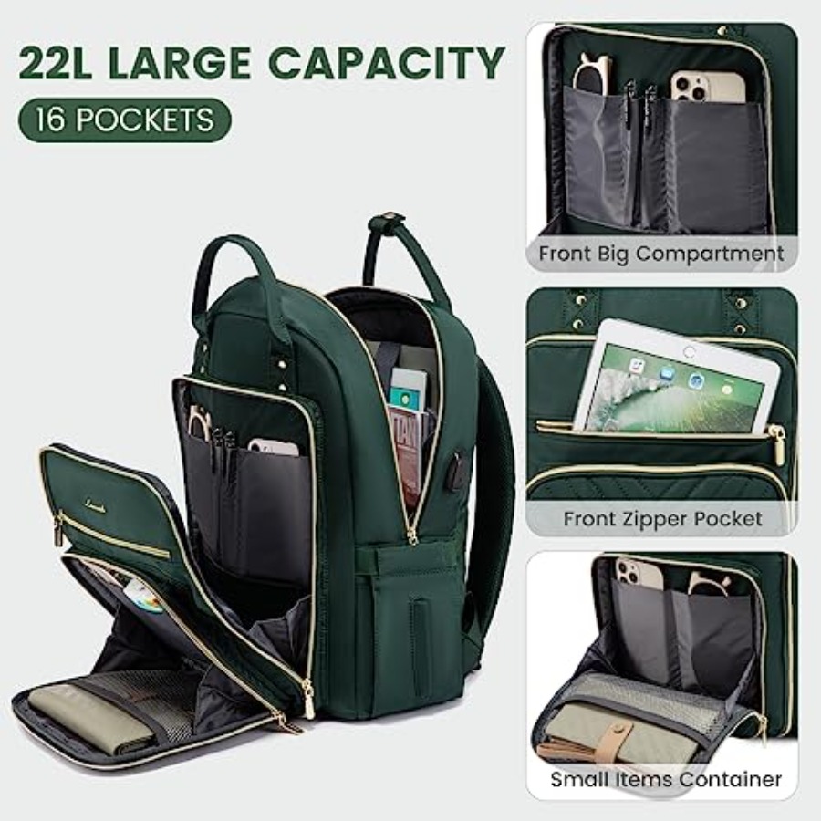 Laptop Backpack for Women, Wat - Leather Works 评论和价格