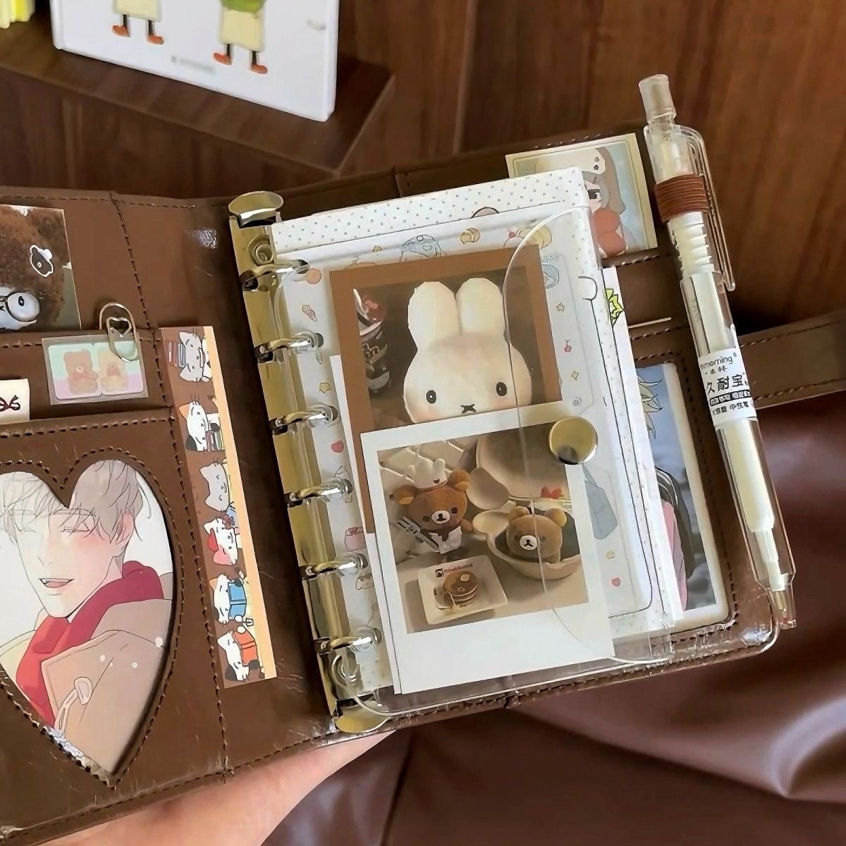 Retro Brown A7 Leather Loose L - Leather Work Notepad 评论和价格