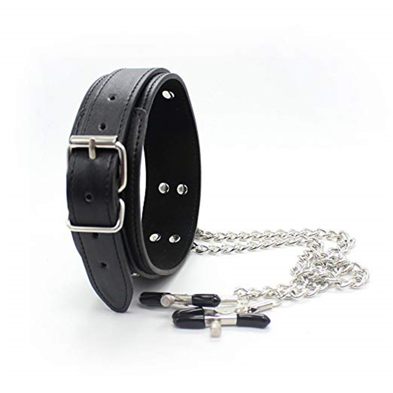 BDSM Fetish Collar Nipple Clam - Leatherwork Clamp 评论和价格
