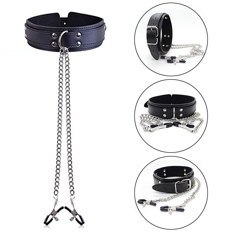 BDSM Fetish Collar Nipple Clam - Leatherwork Clamp 评论和价格