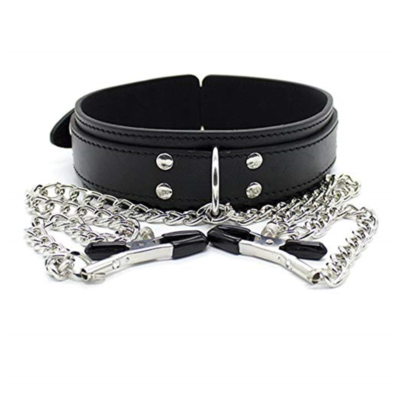 BDSM Fetish Collar Nipple Clam - Leatherwork Clamp 评论和价格