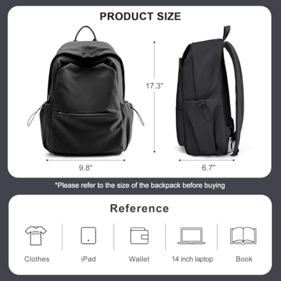 Black Backpack for Women, Smal - Leather Works 评论和价格