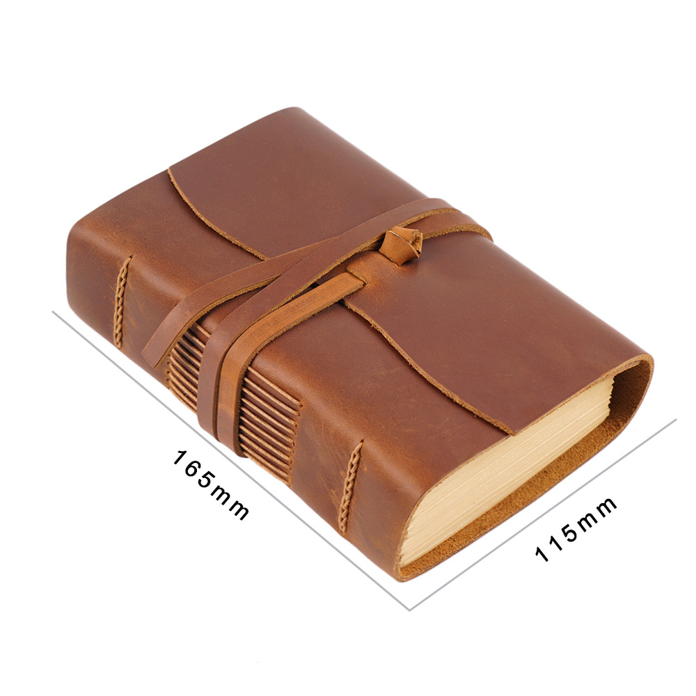 Handmade Leather Notebook Brow - Leather Work Notepad 评论和价格